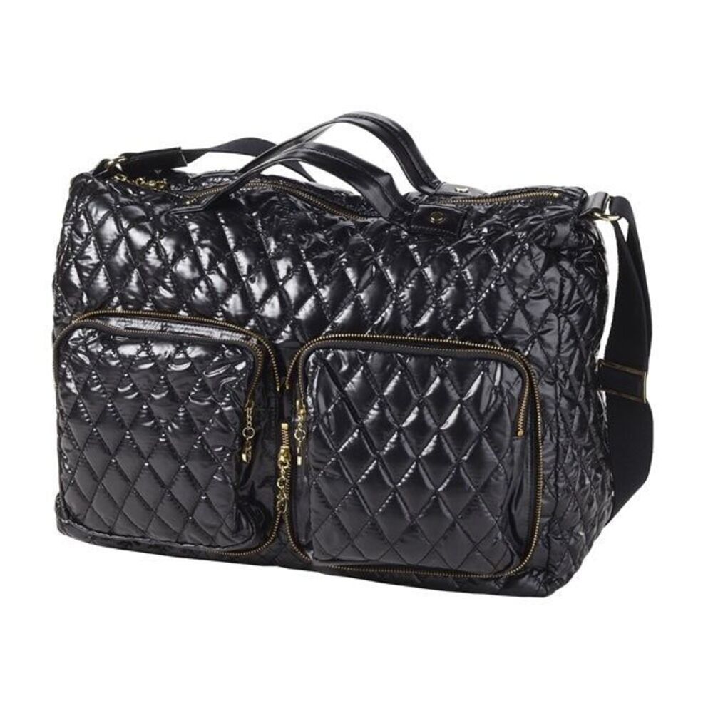 Clava Quilted Pocket‎ Large Tote Travel Bag Navy
